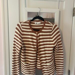 Striped Women's Sweater/Lady Jacket